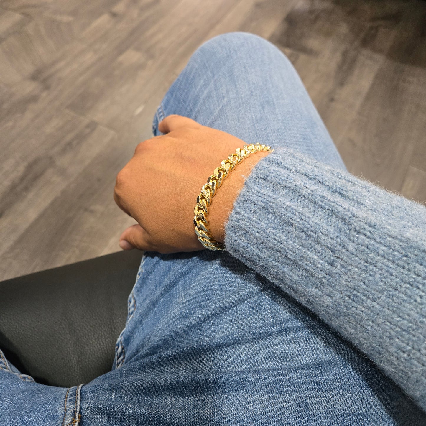 18k Gold Filled Miami Cuban Curb Chain Bracelet