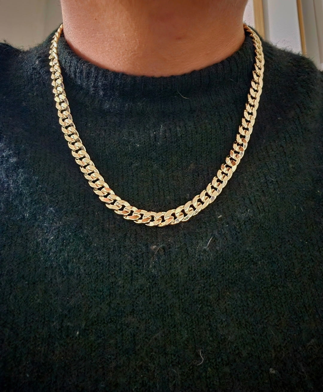 18k Cuban Link Chain 9mm