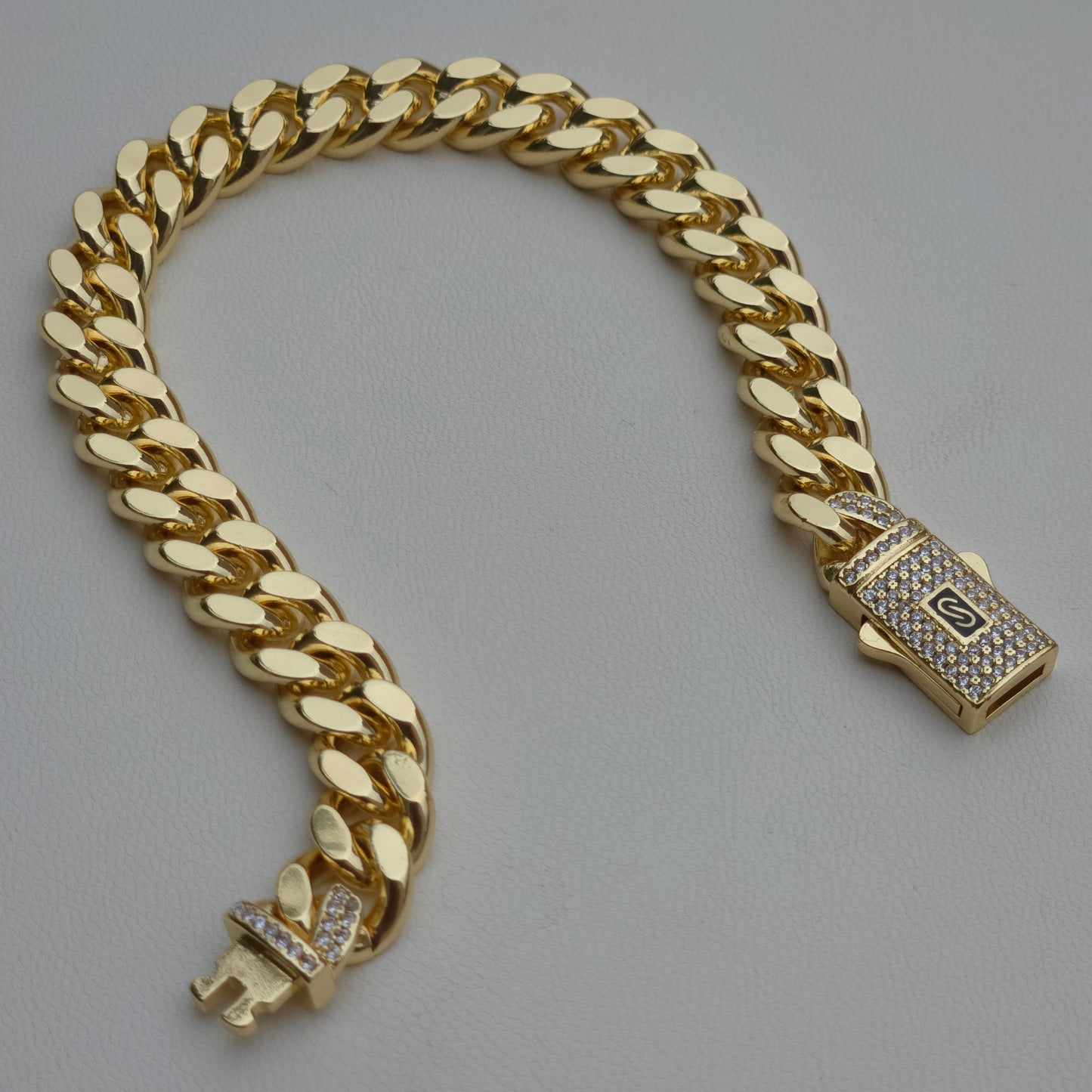18k Gold Filled Miami Cuban Curb Chain Bracelet