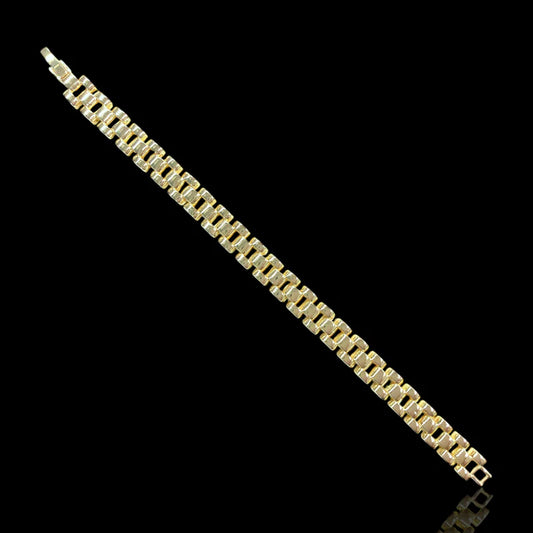 18k Gold Filled Jubilee Rolex Style Bracelet