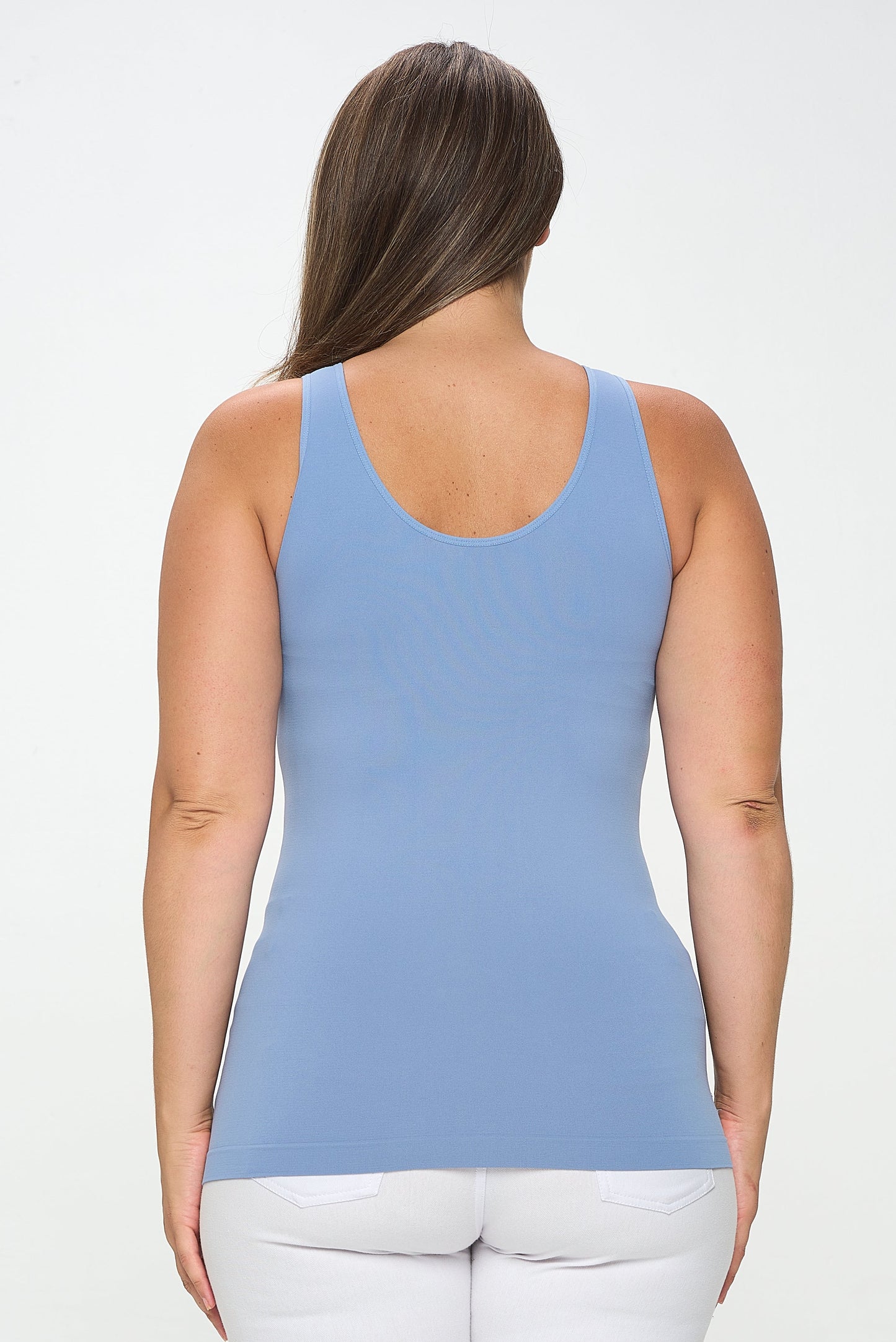 Women's V or U Neckline Reversible Seamless Tank