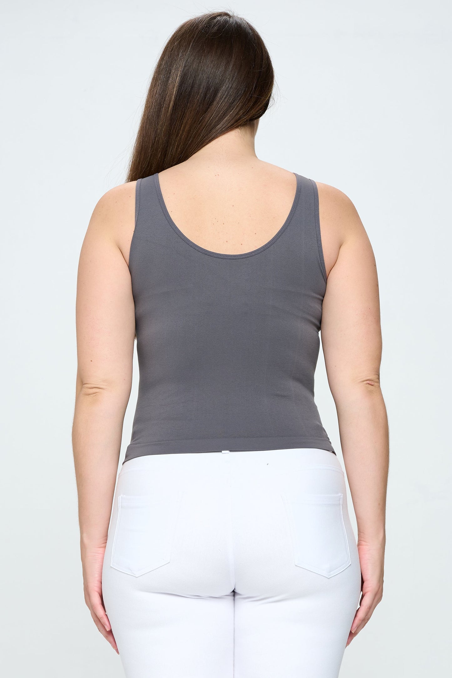 Women's V or U Neckline Reversible Seamless Tank