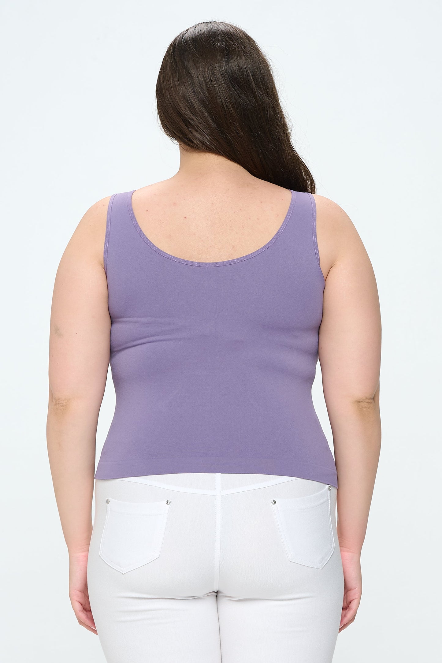 Women's V or U Neckline Reversible Seamless Tank