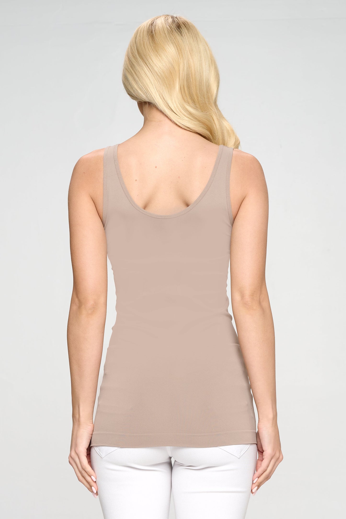Women's V or U Neckline Reversible Seamless Tank
