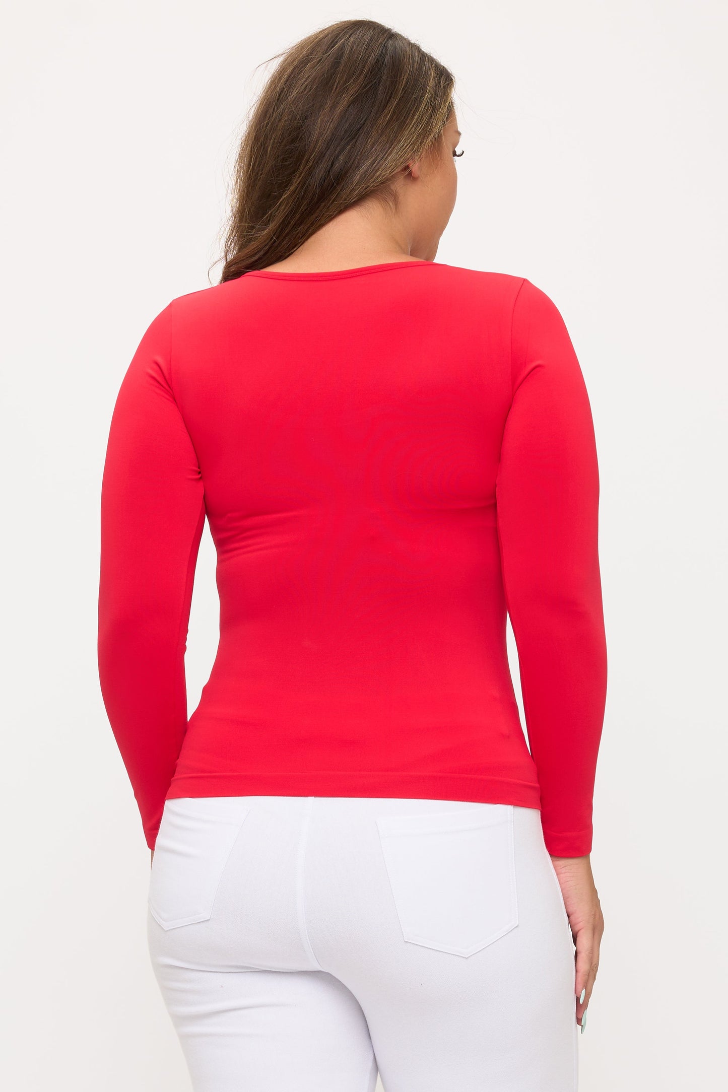 Women's Sculpted Chic Seamless Long Sleeve Top