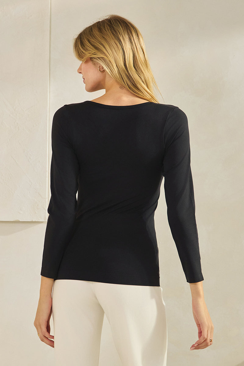 Women's Sculpted Chic Seamless Long Sleeve Top