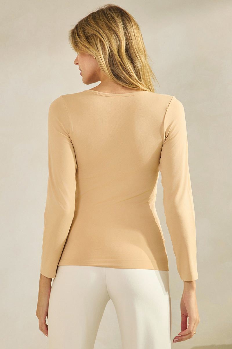 Women's Sculpted Chic Seamless Long Sleeve Top