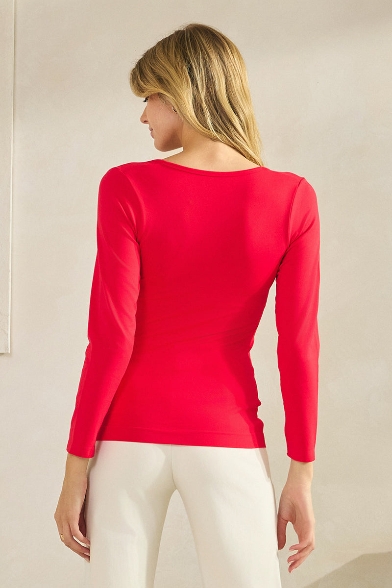 Women's Sculpted Chic Seamless Long Sleeve Top