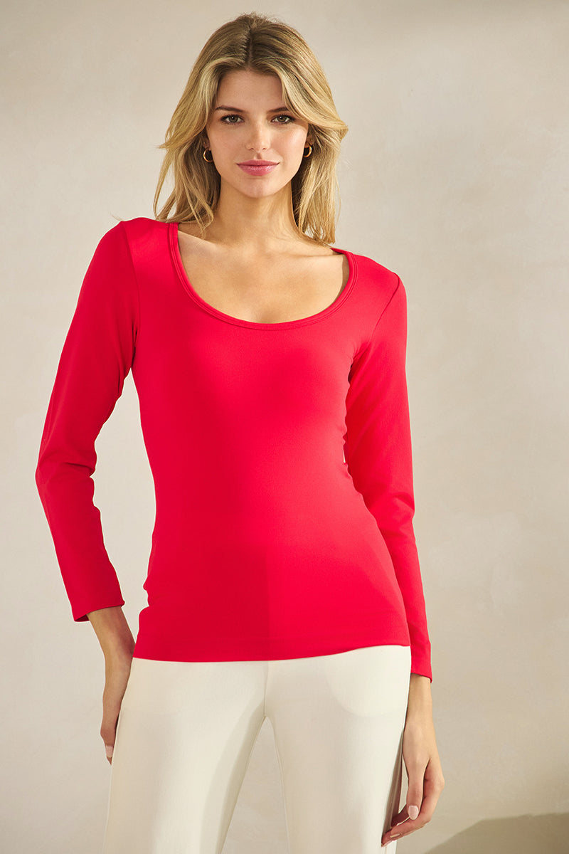 Women's Sculpted Chic Seamless Long Sleeve Top