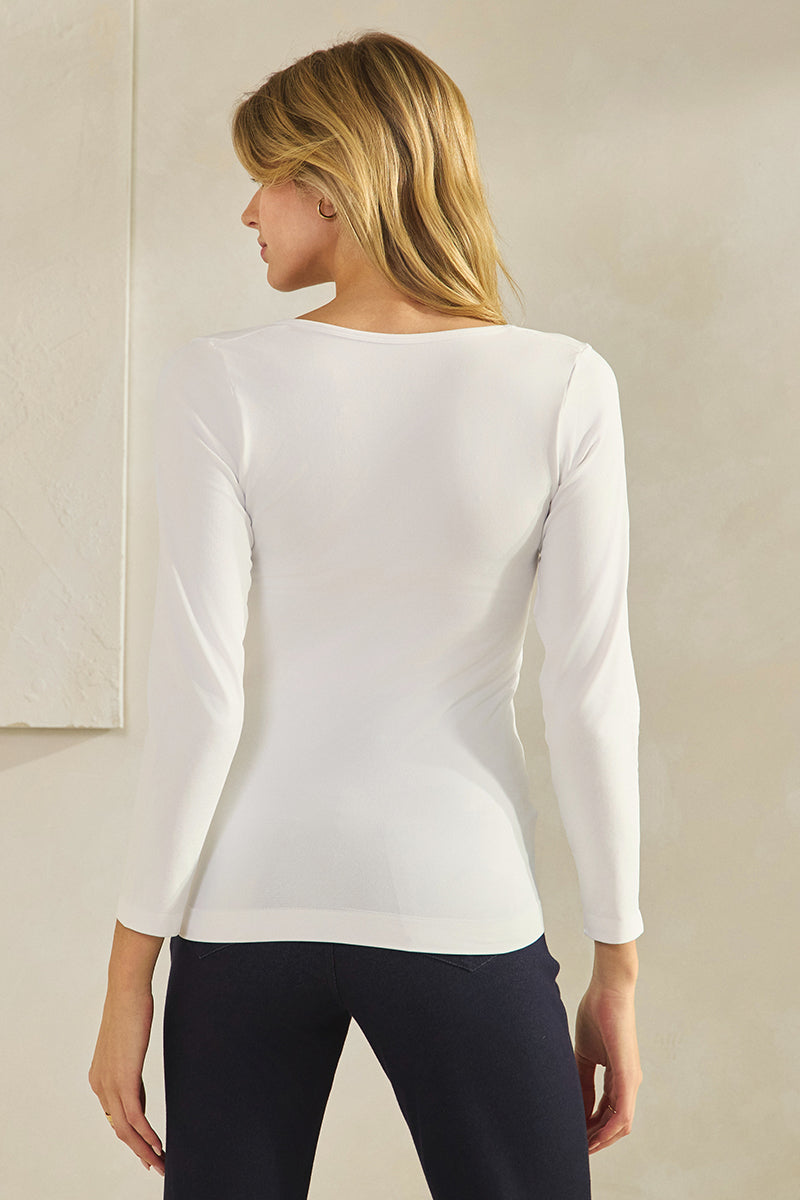 Women's Sculpted Chic Seamless Long Sleeve Top