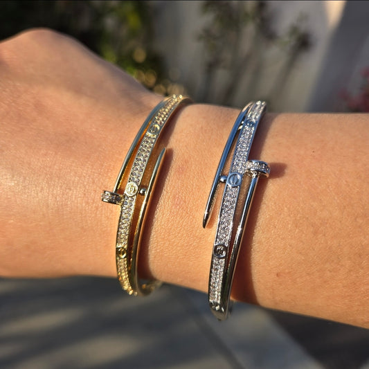 Nail Bracelet 18k Gold Filled