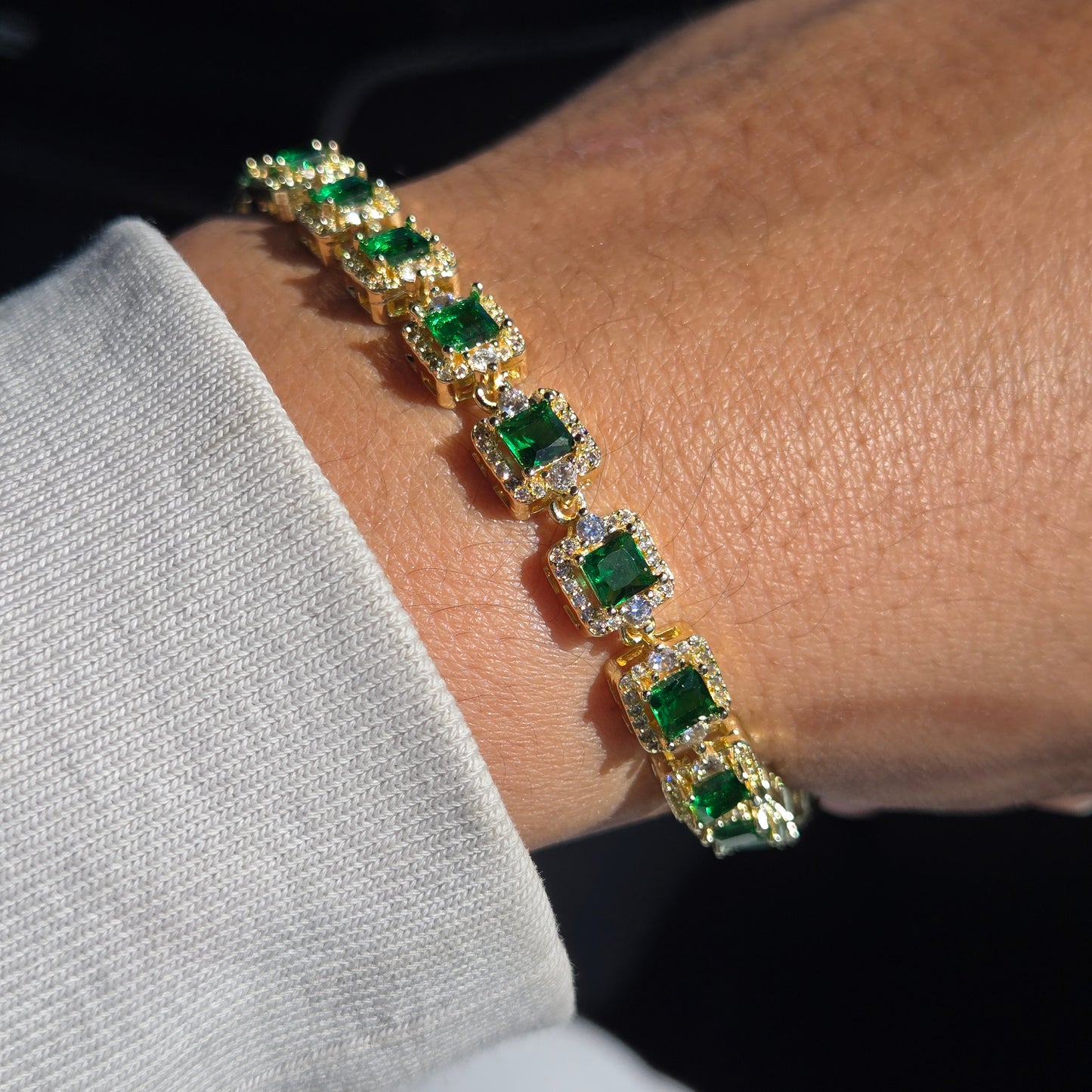 18k Gold Filled CZ Tennis Bracelet 7mm