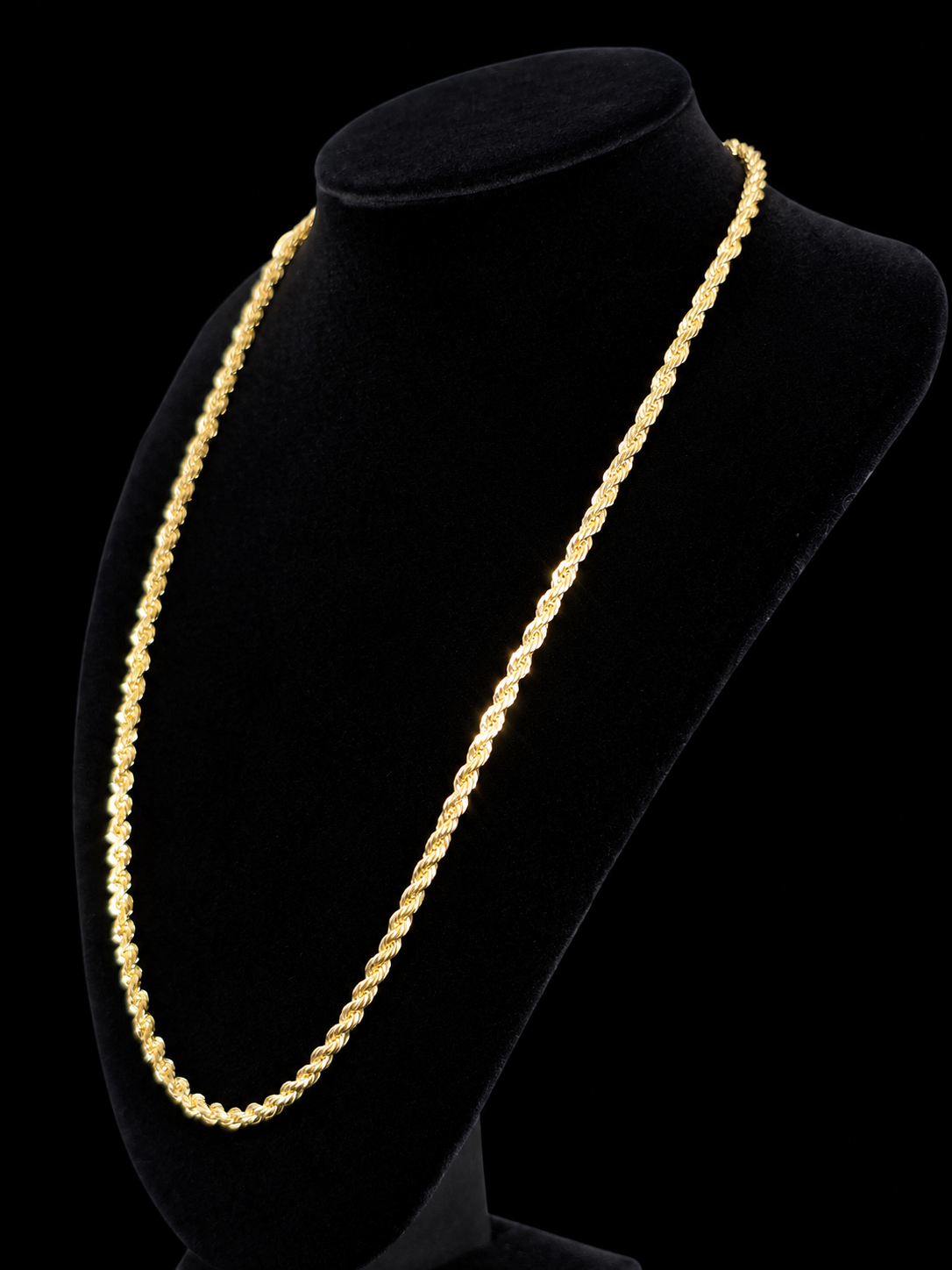 18K Gold-Filled 24" Monaco Rope Chain with CZ Clasp