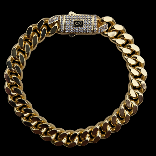 18k Gold Filled Miami Cuban Curb Chain Bracelet