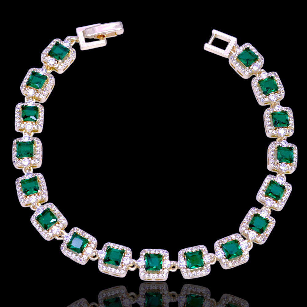 18k Gold Filled CZ Tennis Bracelet 7mm
