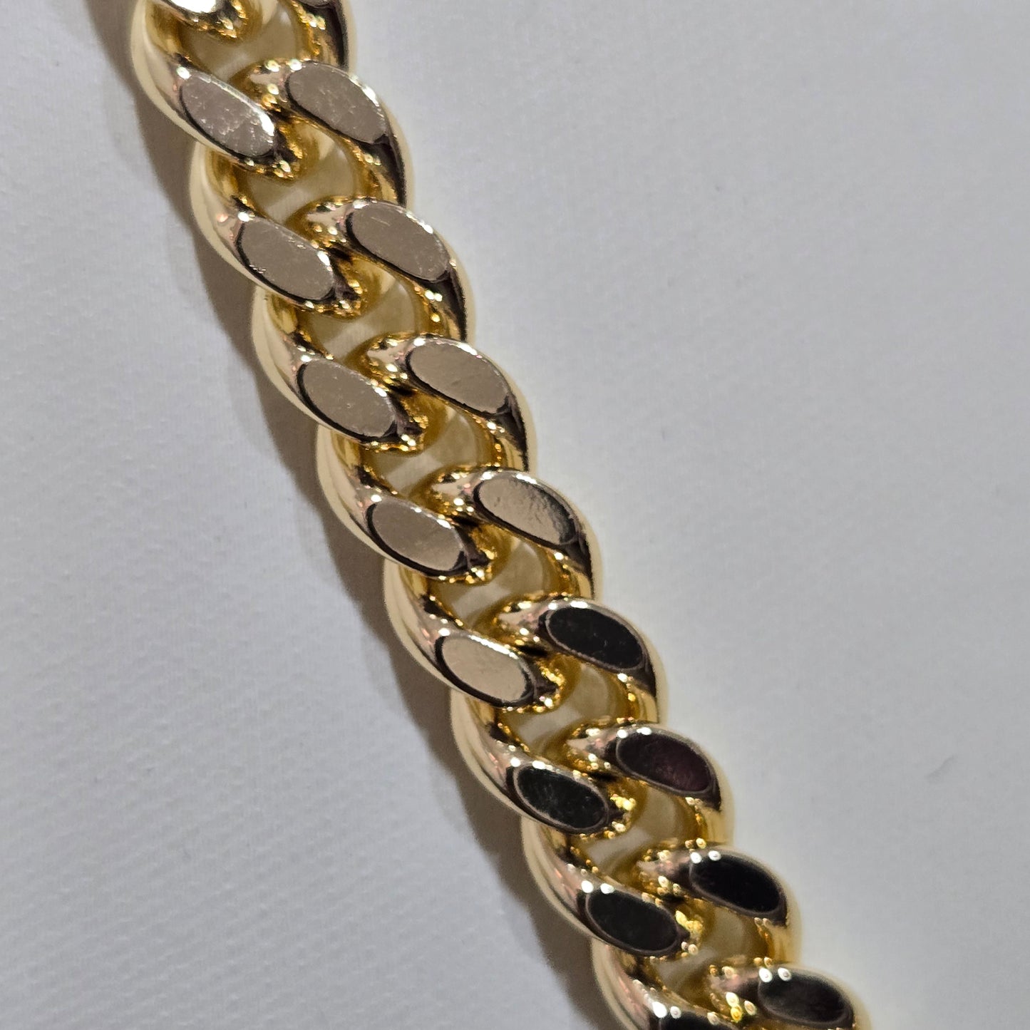 18k Gold Filled Monaco 8mm Miami Cuban Link Chain with Lux CZ Clasp