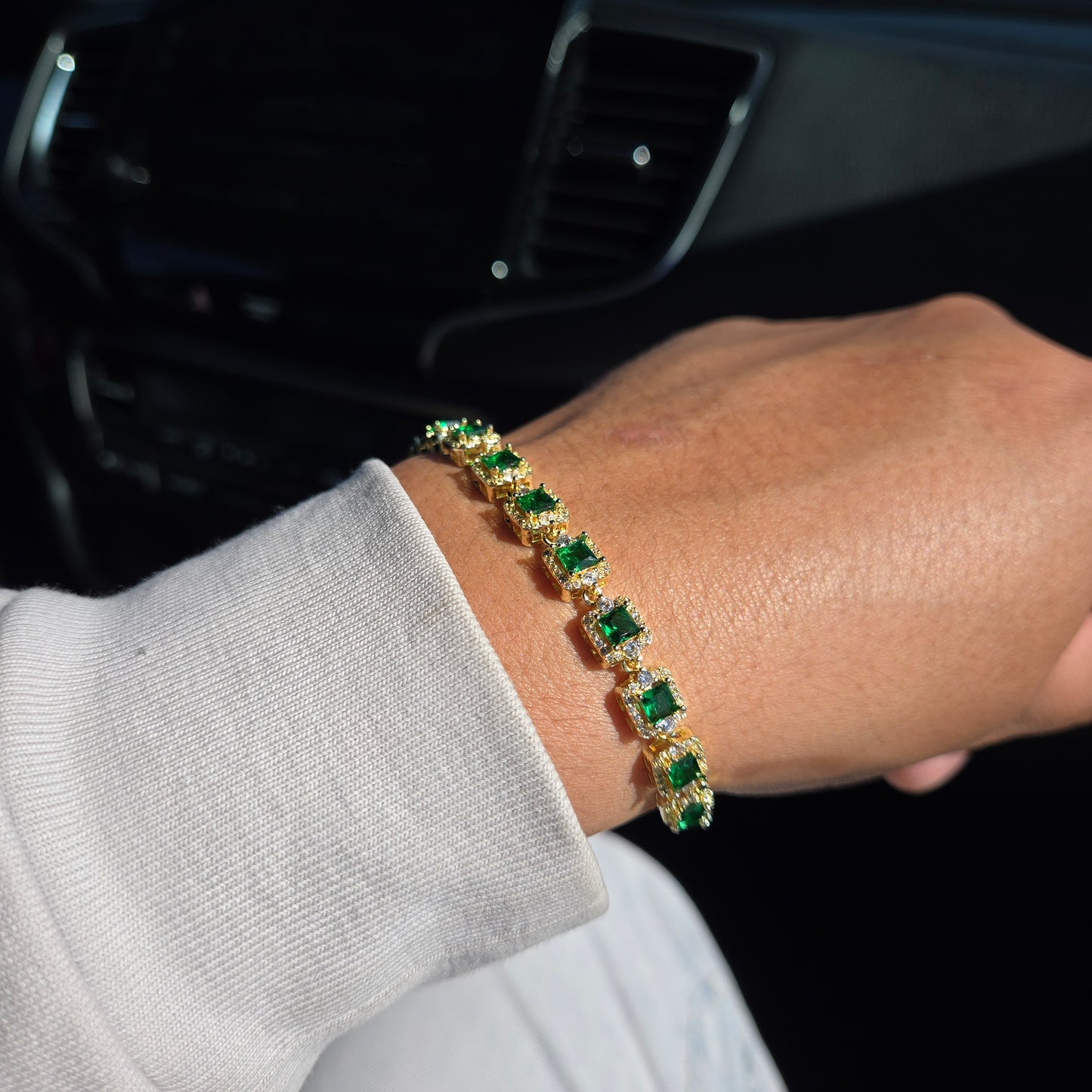 18k Gold Filled CZ Tennis Bracelet 7mm